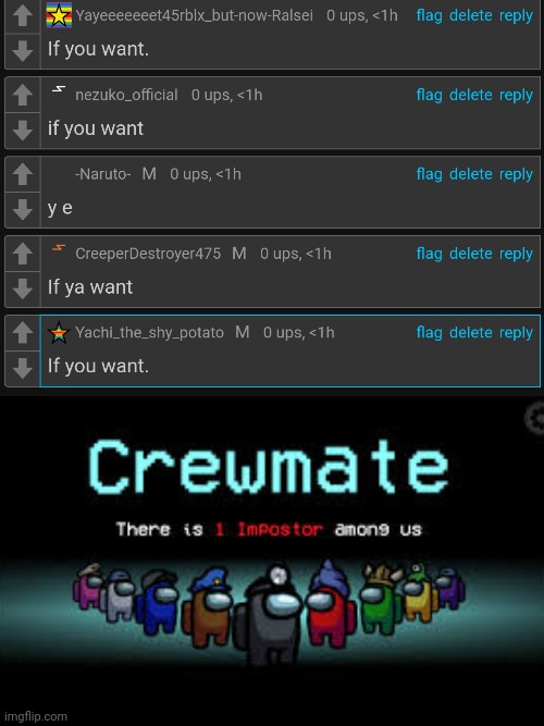 image tagged in there is 1 imposter among us | made w/ Imgflip meme maker