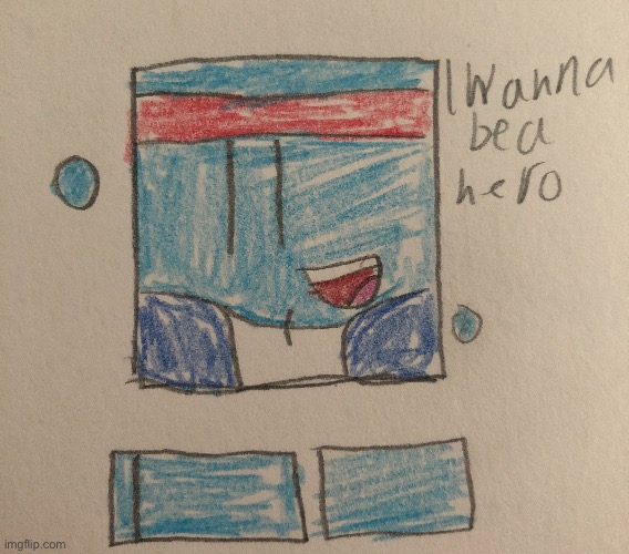 Blocky as KO from OK KO | made w/ Imgflip meme maker