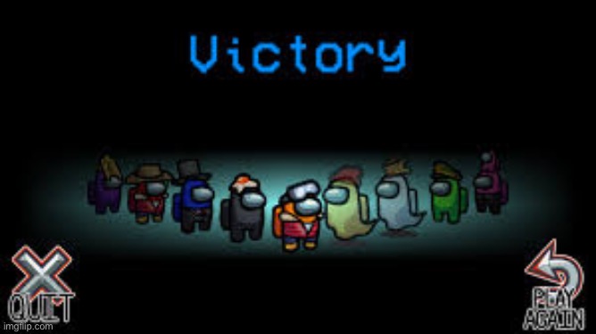victory among us | image tagged in victory among us | made w/ Imgflip meme maker