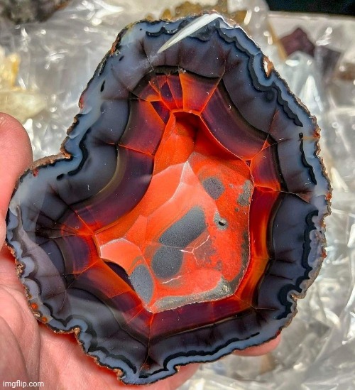 Red Fox Agate from Patagonia | image tagged in beautiful,rocks | made w/ Imgflip meme maker