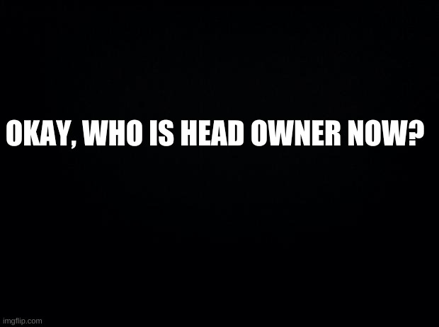 I just don't know | OKAY, WHO IS HEAD OWNER NOW? | image tagged in who | made w/ Imgflip meme maker