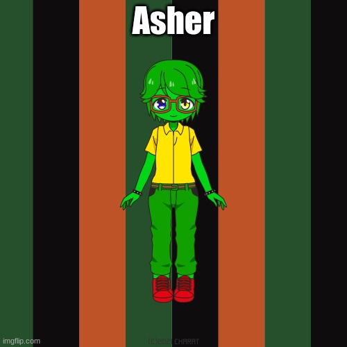 Angels twin #2 | Asher | image tagged in fnaf,charat | made w/ Imgflip meme maker