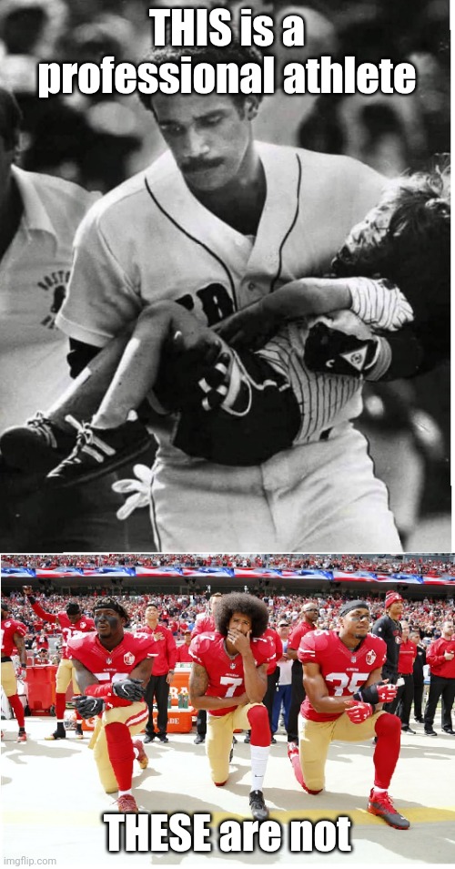 Rice saves kid's life | THIS is a professional athlete; THESE are not | image tagged in baseball | made w/ Imgflip meme maker