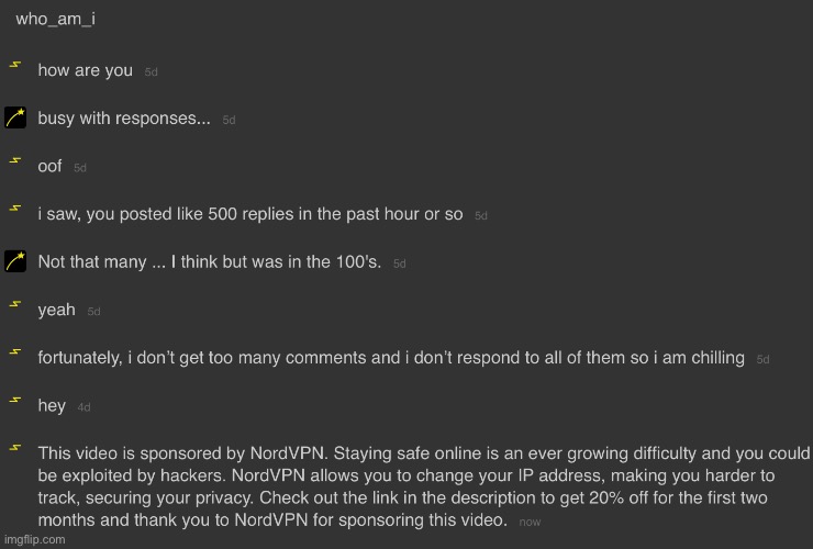 I now sent this glorious copypasta to the #1 user | made w/ Imgflip meme maker