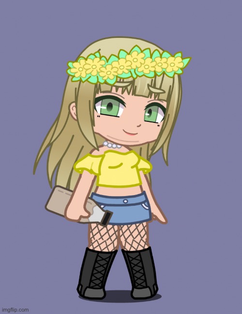 New oc, haven’t thought of a name for her yet ;-; | made w/ Imgflip meme maker