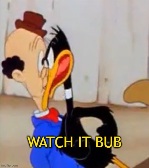 Watch It Bub | image tagged in watch it bub | made w/ Imgflip meme maker