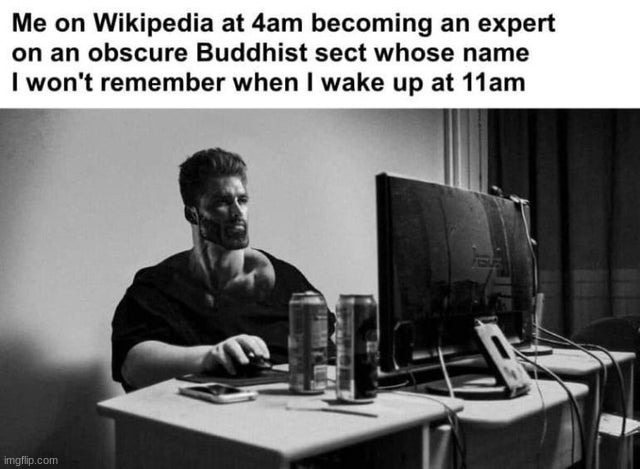 image tagged in funny,memes,chad,wikipedia,fun | made w/ Imgflip meme maker
