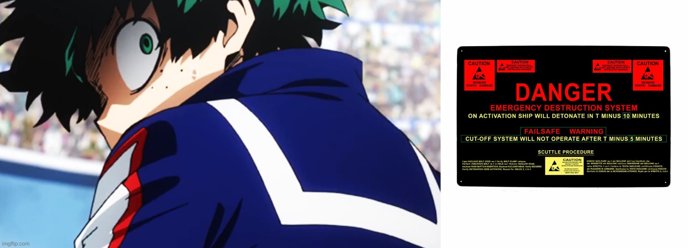 image tagged in deku what you say | made w/ Imgflip meme maker