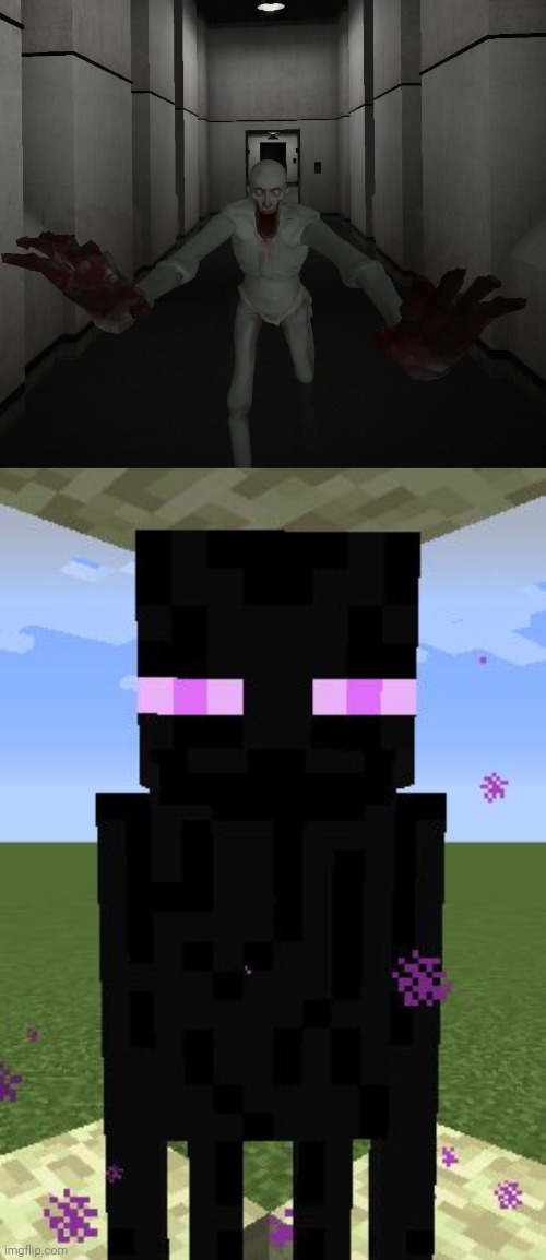 image tagged in scp 096,enderman | made w/ Imgflip meme maker