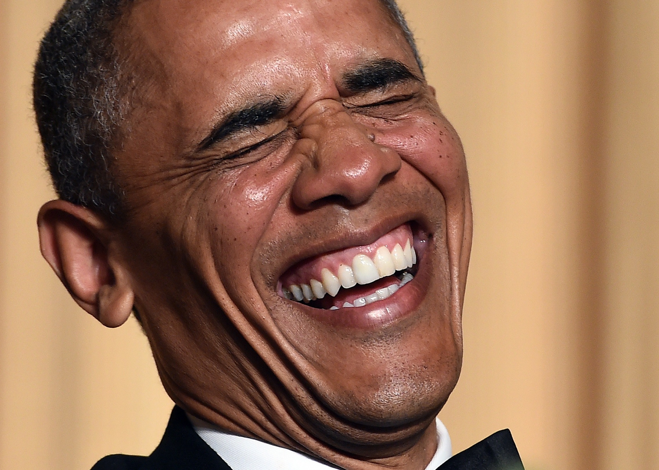 High Quality obama laughter Blank Meme Template