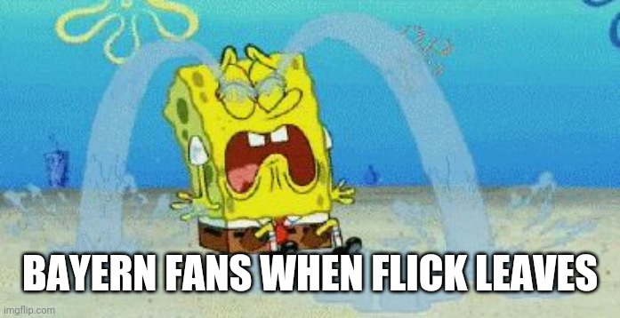 i cry evertim | BAYERN FANS WHEN FLICK LEAVES | image tagged in cryin,bayern munich,football,soccer,memes | made w/ Imgflip meme maker