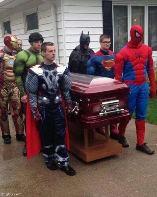 cosplay funeral | image tagged in cosplay funeral | made w/ Imgflip meme maker