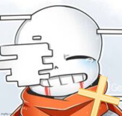 After Sans With Cross | image tagged in after sans with cross | made w/ Imgflip meme maker