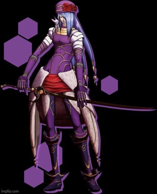 Endrance, a non-binary character from the .hack//G.U. games (transparency) | image tagged in endrance | made w/ Imgflip meme maker