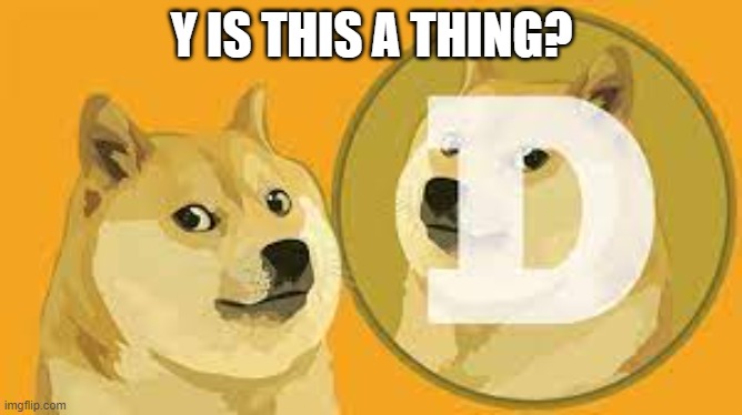 found out that DOGECOIN YES THE MEME was a thing yesterday | Y IS THIS A THING? | made w/ Imgflip meme maker