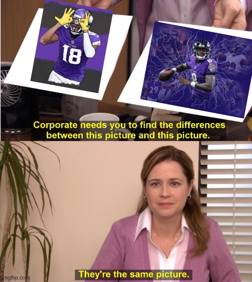 These football players are both very good at football | image tagged in memes,they're the same picture | made w/ Imgflip meme maker