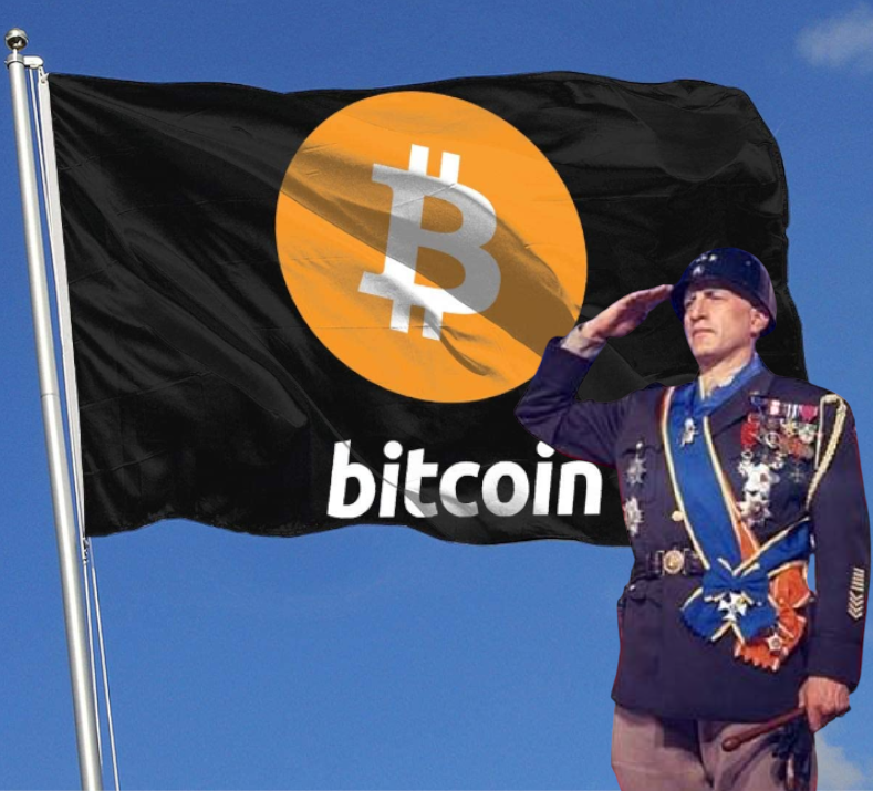 We Salute You Bitcoin Blank Meme Template