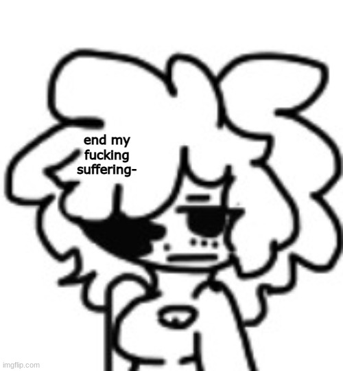 High Quality mina end my suffering Blank Meme Template