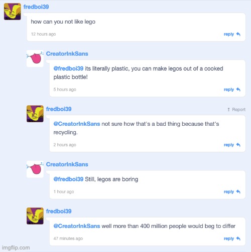 this ni?️ ?️ a is really arguing with me about legos | made w/ Imgflip meme maker