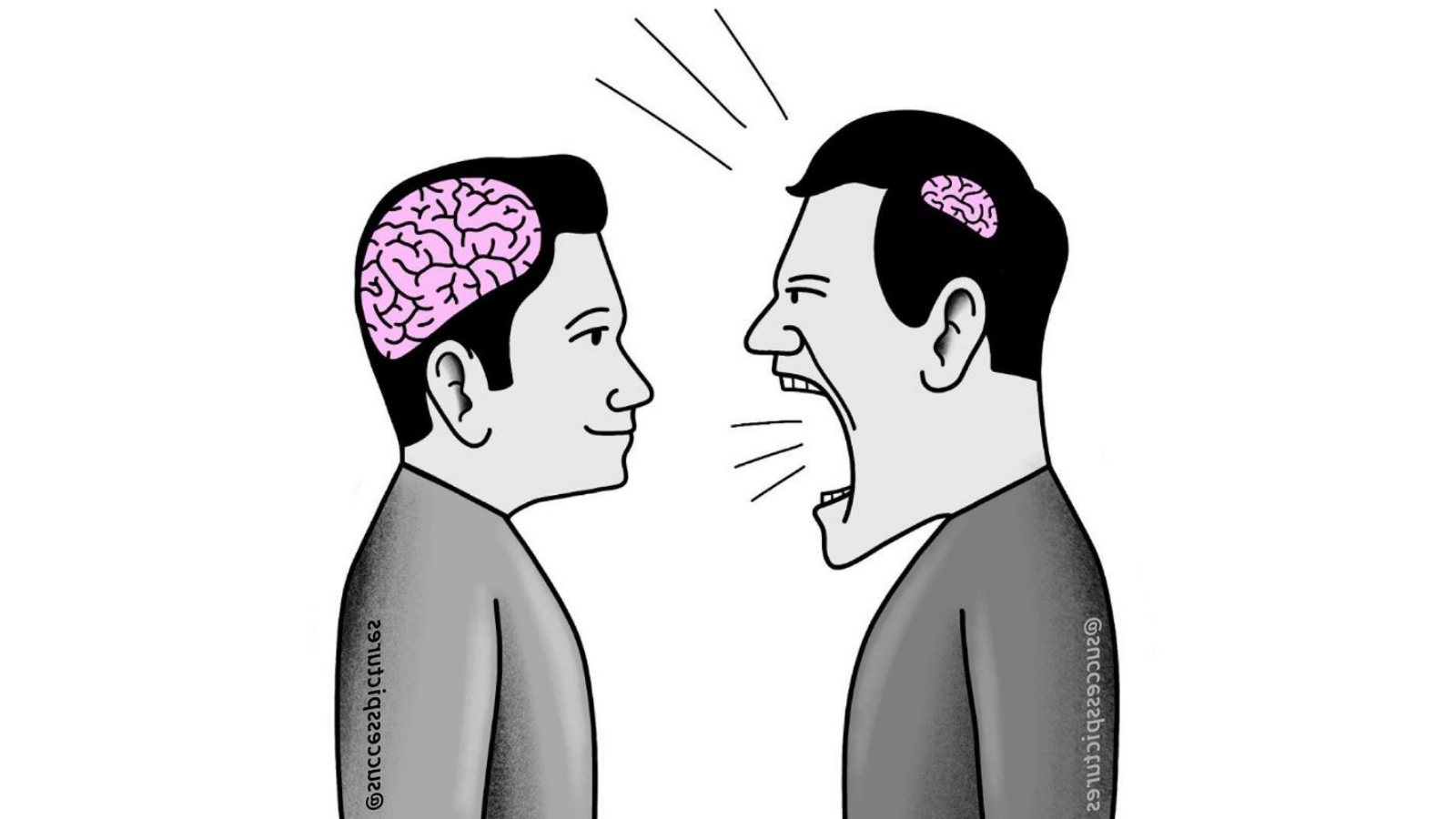 big brain vs small brain Blank Meme Template