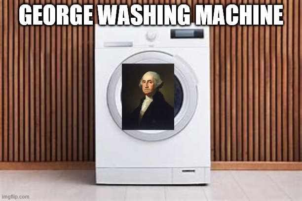 george washing machine | GEORGE WASHING MACHINE | image tagged in memes | made w/ Imgflip meme maker