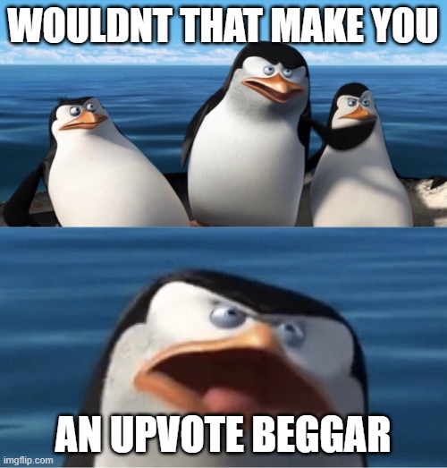 Wouldn't that make you | WOULDNT THAT MAKE YOU AN UPVOTE BEGGAR | image tagged in wouldn't that make you | made w/ Imgflip meme maker