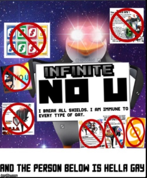 High Quality infinite no u Blank Meme Template