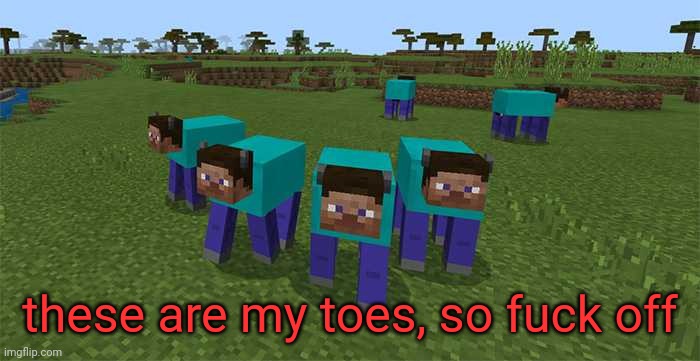 me and the boys | these are my toes, so fuck off | image tagged in me and the boys | made w/ Imgflip meme maker