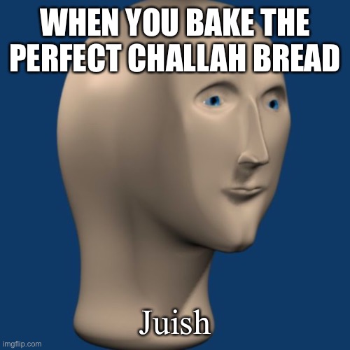 meme man |  WHEN YOU BAKE THE PERFECT CHALLAH BREAD; Juish | image tagged in meme man,jewish,jews,bread,baking | made w/ Imgflip meme maker