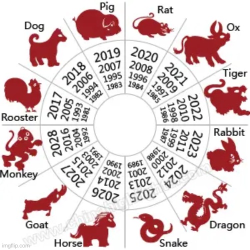 the Chinese Zodiac | image tagged in the chinese zodiac | made w/ Imgflip meme maker
