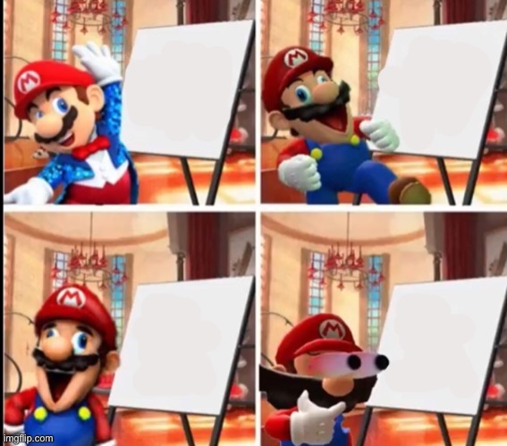 Mario’s Plan Blank Meme Template