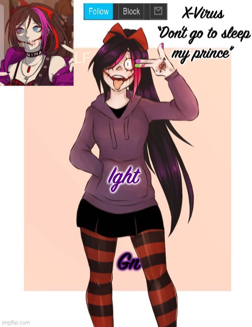 Nina temp | Ight; Gn | image tagged in nina temp | made w/ Imgflip meme maker