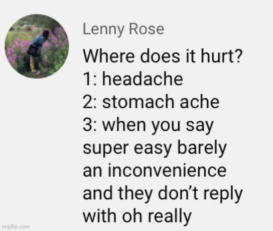 This was my comment on the video with every “super easy barely an inconvenience” | image tagged in ryan george | made w/ Imgflip meme maker