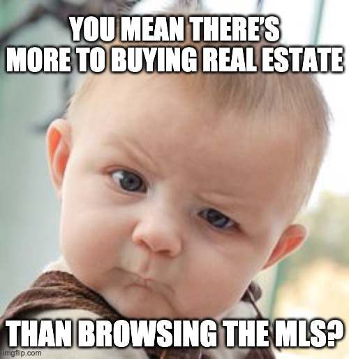 Real Estate Meme | YOU MEAN THERE’S MORE TO BUYING REAL ESTATE; THAN BROWSING THE MLS? | image tagged in memes,skeptical baby | made w/ Imgflip meme maker