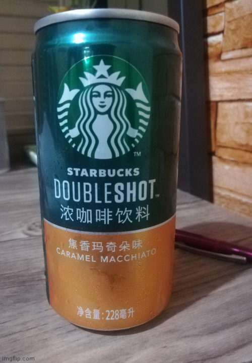 Starbucks Doubleshot Carmel Macchiato | image tagged in starbucks | made w/ Imgflip meme maker