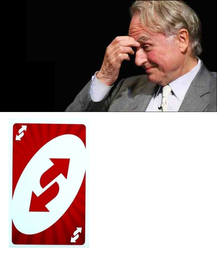 High Quality Atheism Uno Reverse Blank Meme Template