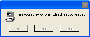 are you sure you want you want bleach in you're eyes Blank Meme Template