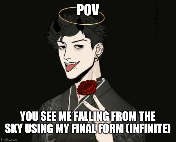 Heaven be like... INSTA THIS | POV; YOU SEE ME FALLING FROM THE SKY USING MY FINAL FORM (INFINITE) | image tagged in heavens oc | made w/ Imgflip meme maker