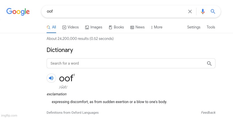 Finally | image tagged in oof,dictionary | made w/ Imgflip meme maker