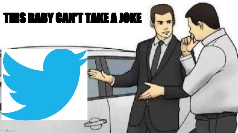 Car Salesman Slaps Roof Of Car | THIS BABY CAN'T TAKE A JOKE | image tagged in memes,car salesman slaps roof of car | made w/ Imgflip meme maker