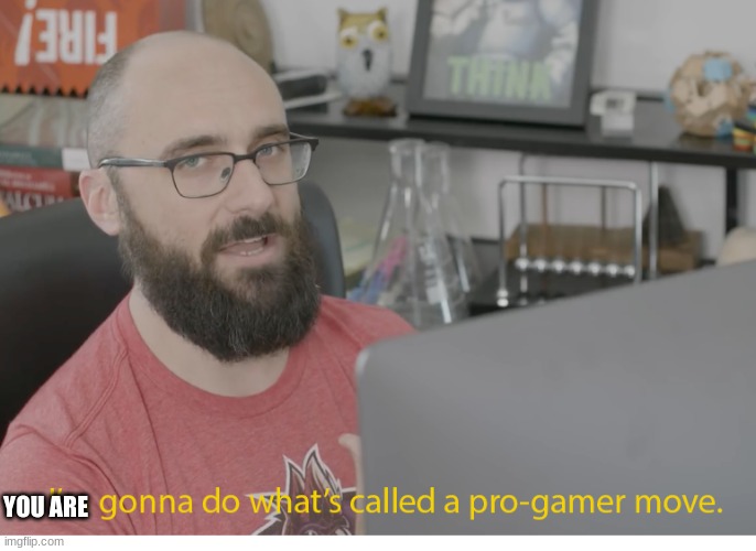 I'm gonna do what's called a pro-gamer move. | YOU ARE | image tagged in i'm gonna do what's called a pro-gamer move | made w/ Imgflip meme maker