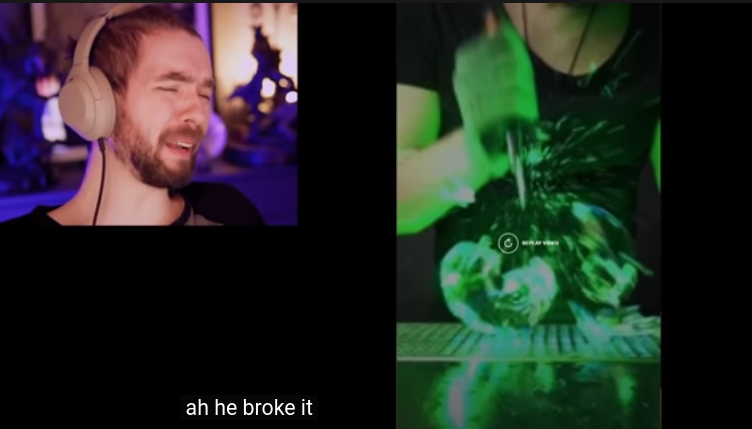 ah he broke it Blank Meme Template