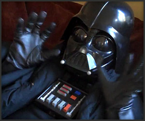 High Quality Darth Vader hands up surprised Blank Meme Template
