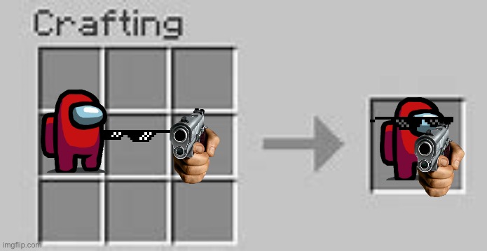 I guessed I witnessed a kill but can’t report ‘cause of das... | image tagged in minecraft crafting | made w/ Imgflip meme maker