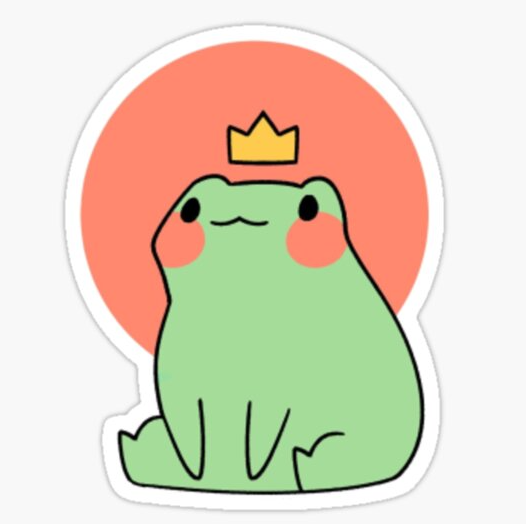 frog with a crown Blank Meme Template