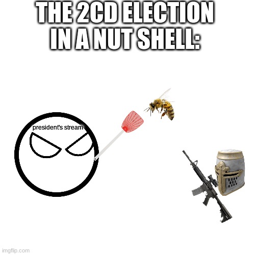 Blank Transparent Square | THE 2CD ELECTION IN A NUT SHELL:; president's stream | image tagged in memes,blank transparent square | made w/ Imgflip meme maker