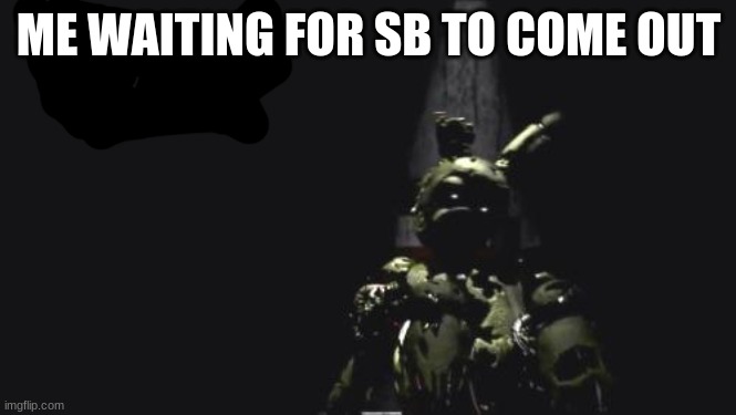 fnaf 3 | ME WAITING FOR SB TO COME OUT | image tagged in fnaf 3 | made w/ Imgflip meme maker