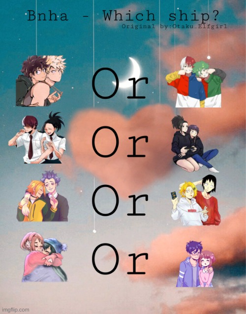 Which ship? | image tagged in bnha- which ship | made w/ Imgflip meme maker