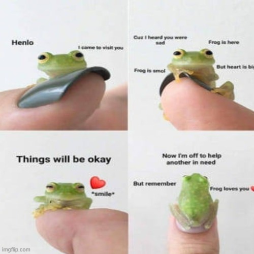 yes | image tagged in wholesome,frog | made w/ Imgflip meme maker