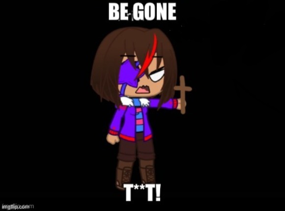 Undertale Frisk with crucifix | image tagged in undertale frisk with crucifix | made w/ Imgflip meme maker